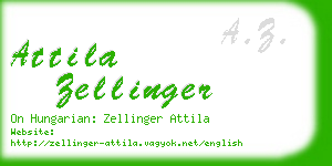 attila zellinger business card